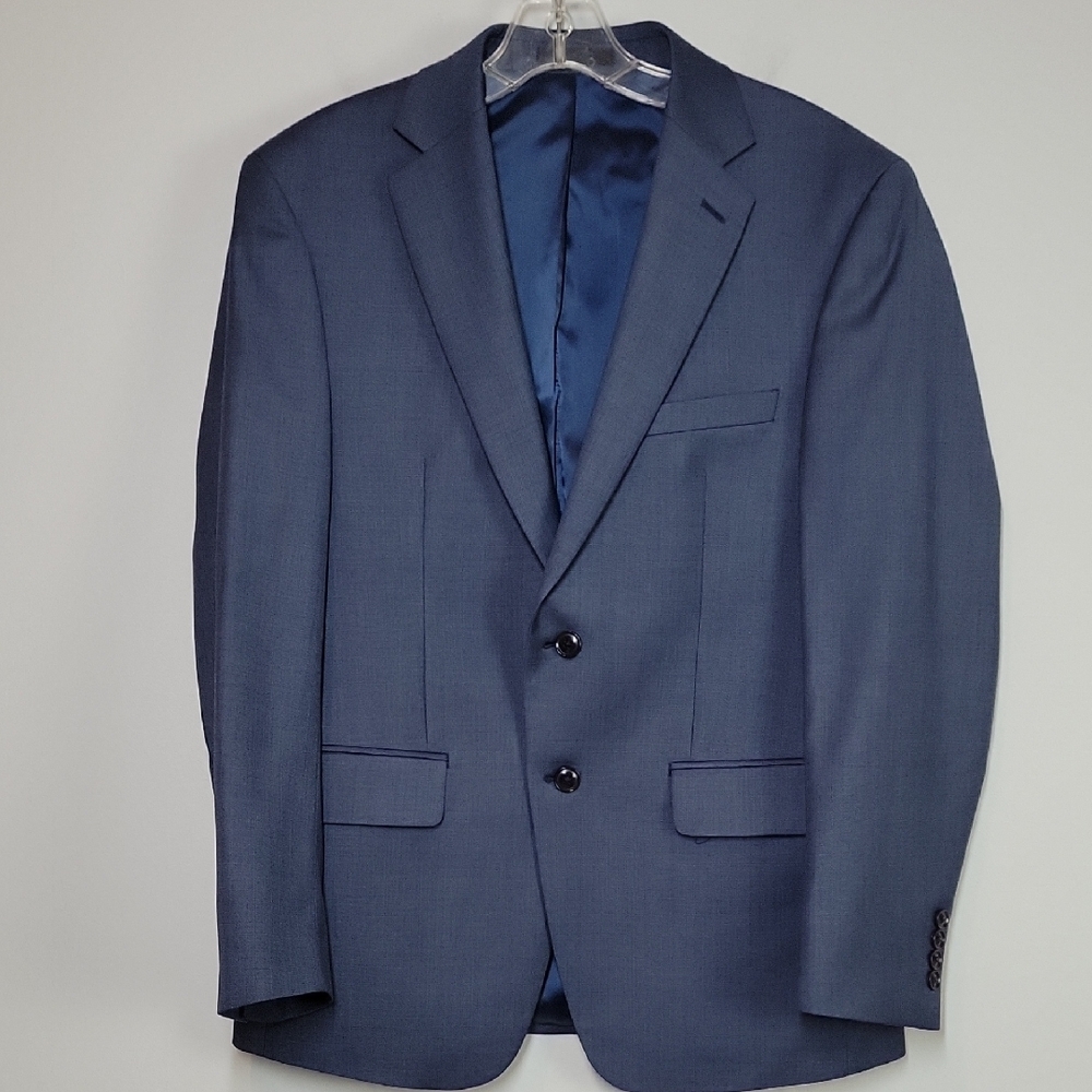 Calvin Klein Slim Fit Men's Blue Wool Suit Jacket Sport Coat Blazer size 40S